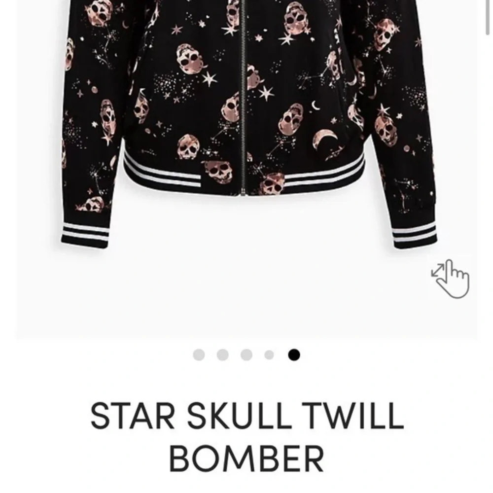 NWT Torrid size 2 Star skull bomber jacket